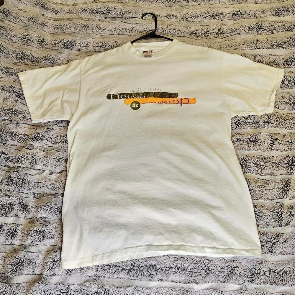 Oneita Men's White T-shirt